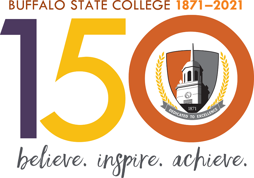Logo for Buffalo State's 150th Anniversary